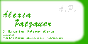 alexia patzauer business card
